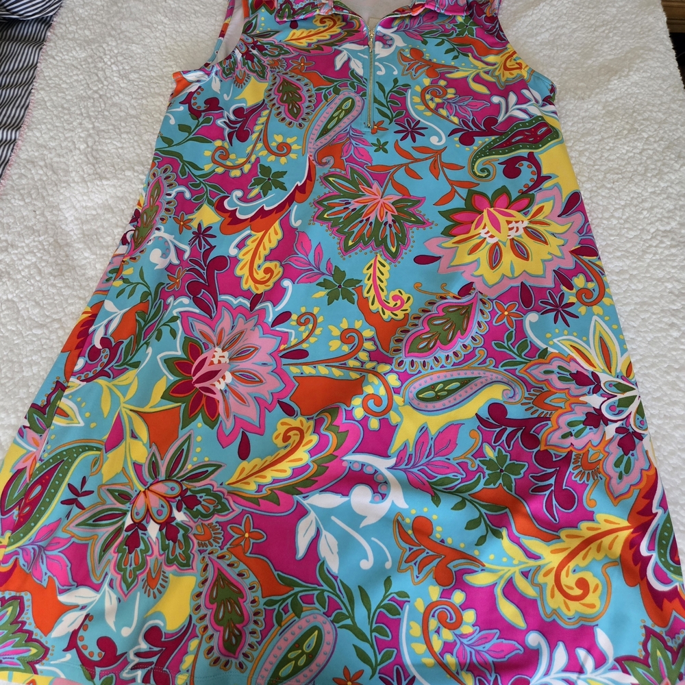 Vibrant Floral Sleeveless Dress